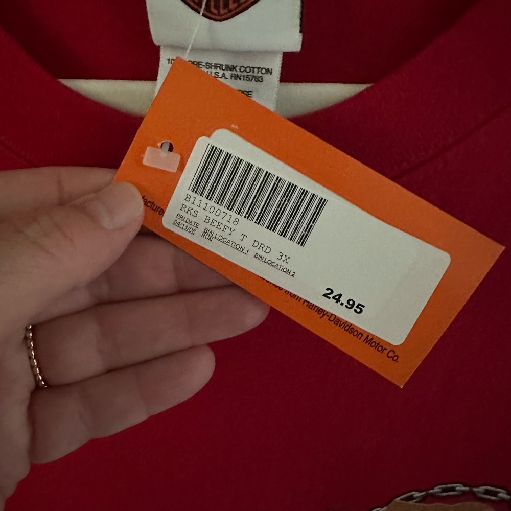 Harley-Davidson Bold Red Tee - Picture 3 of 3